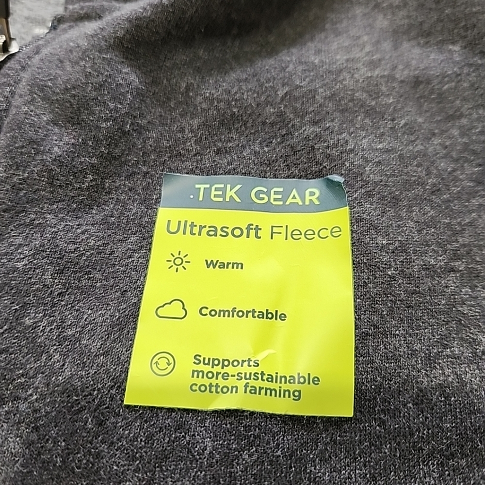 Tek Gear Sweatshirt For Kids Size Medium Color Charcoal Gray With Pockets B6 - Picture 11 of 12
